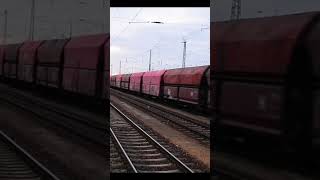 Einfahrt Güterzug mit Doppeltracktion in Cottbus [upl. by Ashbey853]