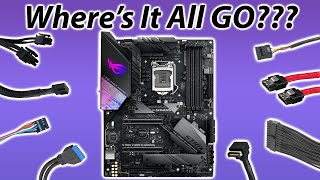 Where do all your PC Parts Plug In Motherboard Connectors [upl. by Arihat91]