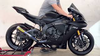 Yamaha YzfR1 2017 Exhaust sound Arrow full system [upl. by Ferren868]