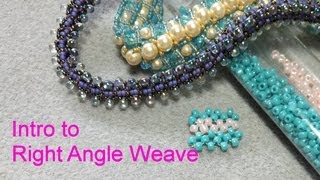 Intro to Right Angle Weave Tutorial [upl. by Willamina]