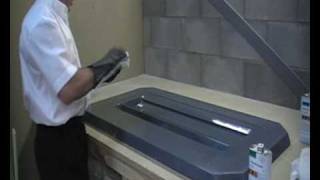 Semipermanent release system Fastcote LP demo on GRP  Fibreglass mould [upl. by Loggins856]