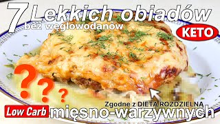 Lekkie OBIADY mięsnowarzywne na lato  Zgodne z DIETĄ ROZDZIELNĄ LC i KETO [upl. by Eirrotal]