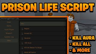 OP NEW Prison Life Script Pastebin  ROBLOX Kill All Works On Mobile amp PC [upl. by Stuckey]