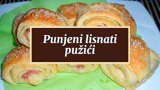 Punjeni lisnati pužići [upl. by Nomrah]