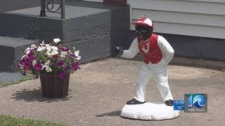 Andy Fox reports on lawn jockey controversy [upl. by Ednalrim]