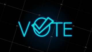 Vote symbols Check mark icon Vote label Motion graphics [upl. by Alhan]