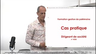 Cas pratique gestion de patrimoine du dirigeant [upl. by Attekram704]