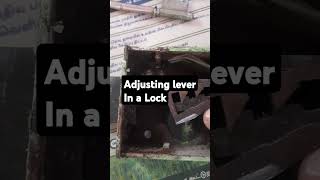 Old lock repair adjusting lever [upl. by Ybrad]