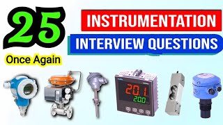 Instrumentation interview questions pressure transmitter control valve SCADA Temperature sensor [upl. by Dahl]