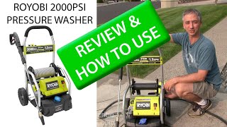 Ryobi 2000PSI 12 GPM Electric Pressure Washer Review and How To [upl. by Spalla479]