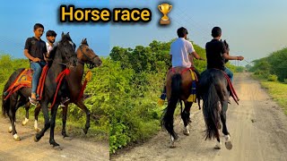 Aajj to hmne hamare dono GHODO ki race lagayi 😱  Horse race [upl. by Pillsbury437]