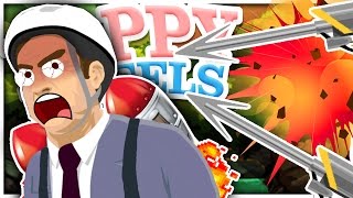 HARDEST JETPACK HARPOON RUN EVER  Happy Wheels [upl. by Origra]