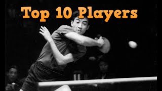 Table Tennis Rankings Top 10 players Jan 2015 June 2017 [upl. by Leith]