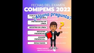 COMIPEMS 2022 FECHAS DEL EXAMEN [upl. by Araminta]