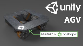 AGV Robot Kinematics in Unity [upl. by Opaline]