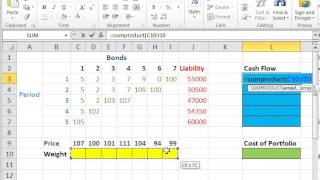 Cash Flow Matching with Excel [upl. by Lynnett]