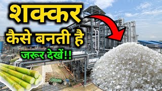 फैक्ट्री में चीनी  शक्कर  कैसे बनती हैं   How Sugar is made   by VitalGyan [upl. by Three]