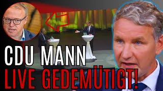 🚨UNGLAUBLICH Publikum VERWEIGERT CDU Mann die Unterstützung  Voigt gegen Höcke Live untergegangen [upl. by Aettam]