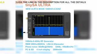 ✔️Original tinySA ULTRA 100KHZ53GHZ 4inch Display Handheld T [upl. by Laforge221]