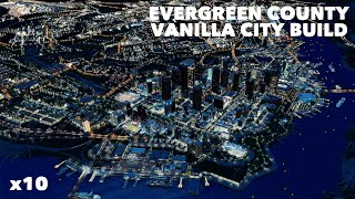 80k Population Vanilla City Timelapse Build  Chill House Music Mix [upl. by Notlit]