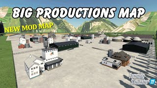 quotBIG PRODUCTIONS MAPquot FS22 Map TourReview  New Mod Map  Farming Simulator 22  PS5 [upl. by Kamat]