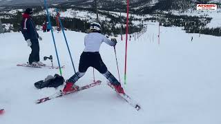 Amelia Røer Amundsen 🇳🇴  slalom training at Norefjell weareskiing sheskis atomic [upl. by Laux694]