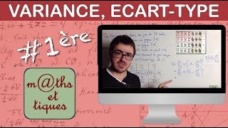 Calculer une variance et un écarttype  Première [upl. by Htirehc]