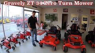 Gravely ZT 34 Zero Turn Lawn Mower [upl. by Nwadahs]