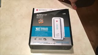 My New Home Network Part 1 Motorola Arris Surfboard SB6183 Modem Unboxing [upl. by Swehttam789]