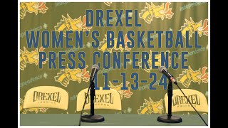 Drexel Womens Basketball Press Conference vs LaSalle [upl. by Gadmann]