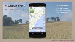 How to measure distance between cities using quotPlanimeter GPS area measurequot on Android [upl. by Yasmin]