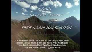 QARI SALEEM SEEDAT  TERE NAAM HAI SUKOON [upl. by Eille]