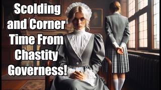 ASMR FLR 15 Minutes of Corner Time and Scolding From Chastity Governess  CD TG M2F Fiction [upl. by Aeriela]