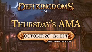 DeFi Kingdoms Community AMA 10262023 [upl. by Gregrory323]