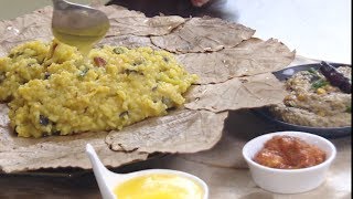 Breakfast  Ghee Roast Pongal with Smoked Onion Peanut Chutney [upl. by Arraeic]