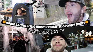 Home Sauna amp The MOST Romantic Spooky Night  Vlogtober Day 29 [upl. by Ainimreh]