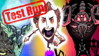 Dont Starve Together Noob Tries to Fight Bosses [upl. by Obmar]