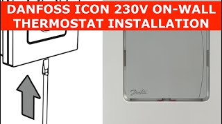 Icon 230V Display Danfoss Thermostat Installation [upl. by Gleda]