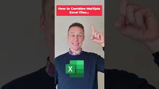 Combine Multiple Excel Files into one shorts [upl. by Kenric]