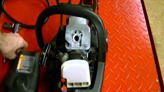 Small Engine Repair Compression Test on a 2 Stroke Craftsman Chainsaw [upl. by Aihcila]