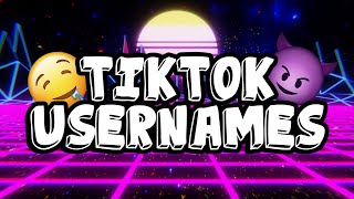 BADASS TIKTOK USERNAMES [upl. by Foulk]