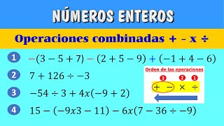 Operaciones combinadas de números enteros  Fantástico Sencillo  Matemáticas Quidimat [upl. by Kcirdnek270]