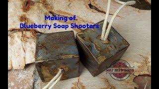 Making of Blueberry Soap Shooterssoap on a rope [upl. by Vernen]