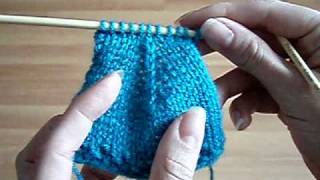 How to Knit Double Decrease  SL2tog K1 P2SSO [upl. by Ellenrad]