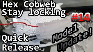 Hex Cobweb Antenna Stay Locking Quick Release  Model Update 14  G7UIV [upl. by Aihpos999]