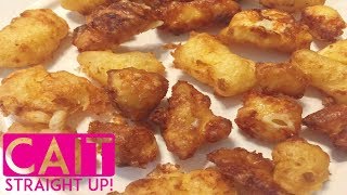 Homemade Cheese Curds Recipe  Cait Straight Up [upl. by Eniotna]