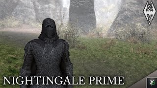 NIGHTINGALE PRIME ARMOR Armor Mod Xbox Modded Skyrim Mod Showcase [upl. by Aerdied]