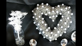 DIY Herz basteln – how to make a heart – basteln zum Muttertag – Hochzeitsdeko – Wohndeko – einfach [upl. by Jew]