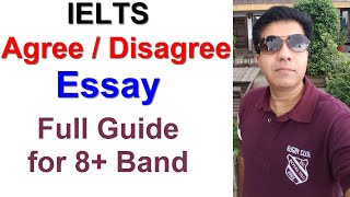 IELTS AGREE OR DISAGREE ESSAY FOR 8 BAND BY ASAD YAQUB [upl. by Naillimixam]