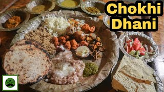 Famous Chokhi Dhani Thali in Jaipur  Best Indian Food [upl. by Asir965]